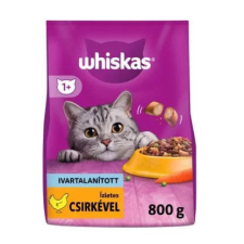 Whiskas Adult Sterile whit Chicken - szárazeledel (csirke,zöldség) ivartalanított macskák számára (800g) macskaeledel