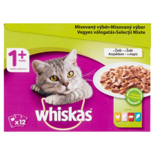 Whiskas Alutasak 12-pack halas-húsos mix válogatás 12*85g macskaeledel