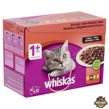 Whiskas alutasak 12-pack klasszikus mártásban 12x85g Multipack macskaeledel