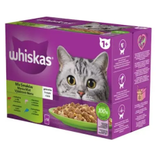  Whiskas Alutasak 12pack Halas-Húsos Mix Válogatás 12x85gr macskaeledel