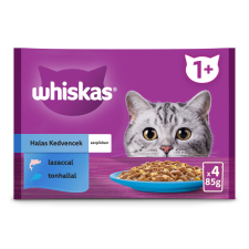  Whiskas alutasak 4-pack halas aszpikban 4x85g Multipack macskaeledel