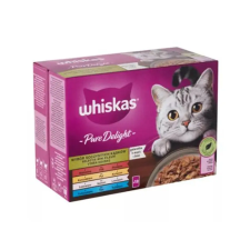 Whiskas alutasak Pure Delight halas-húsos 12x85g macskaeledel
