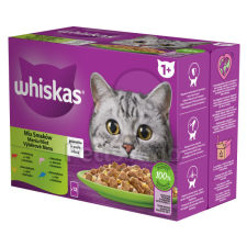  Whiskas alutasakos macskaeledel válogatás - halas, húsos 12 x 85 g macskaeledel