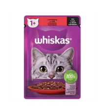 Whiskas Alutasakos Marhahús Szószban – 12×85 g macskaeledel