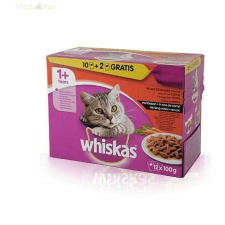 Whiskas ktWhiskas 12 pack alutasakos adult húsos-zöldséges mártás (645) macskaeledel