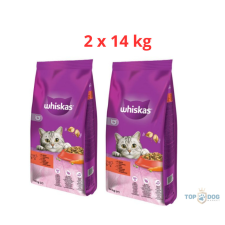 Whiskas Marha 2x14kg macskaeledel