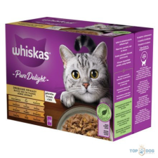 Whiskas PURE DELIGHT baromfi válogatás aszpikban 12x85g macskaeledel
