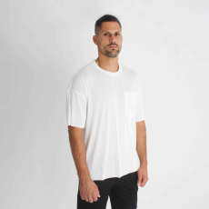  White Lined Oversized Tee - bő fazonú póló - Méret: L