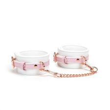  White & Pink Fairy Goat Leather Hand Cuffs bilincs, kötöző