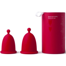Whoop·de·doo Menstrual Cup Duo Pack menstruációs kehely Red gyógyászati segédeszköz