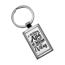 Wide World Kft Gravírozott kulcstartó - Apa Te vagy a Világ kulcstartó