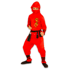 Widmann 01338 Sárkány ninja jelmez - 158 cm-es méret / Piros (01338) jelmez