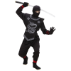Widmann Fekete ninja jelmez, 116 cm