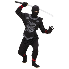 Widmann Fekete ninja jelmez, 116 cm jelmez