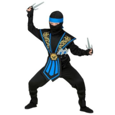Widmann Kék harcos ninja jelmez fegyverekkel - 158 cm jelmez