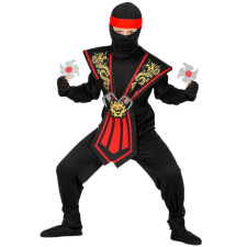 Widmann : Piros harcos Ninja jelmez fegyverekkel - 116 cm jelmez