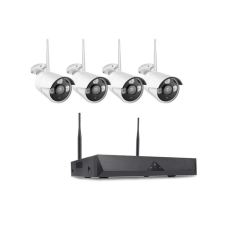 Wifi 4 kamerás 4K biztonsági rendszer, vezeték nélküli HD, 2 MP megfigyelő kamera