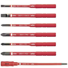 Wiha VDE cserélhető csavarhúzó penge készlet, 7 részes, Wiha slimTorque 36079 (36079) csavarhúzó