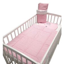 Wikids 3 részes ágynemű - Rizs mintás/ Rózsaszín Cicás babaágynemű, babapléd