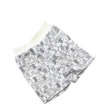 Wikids Baba Pamut Sort - Fehér/Kék Elefántos 86/92 babanadrág