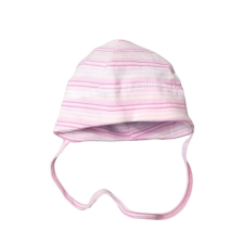 Wikids Babasapka 40-es - Rózsaszín csíkos babasapka, sál