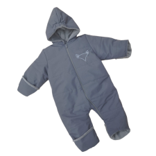 Wikids Baby overál+sál Róka hímzéssel - Szürke 68/74 babakabát, overál, bundazsák