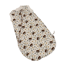 Wikids dupla pamut hálózsák - Fehér/Zöld/Barna Mosómaci 80/86 hálózsák, pizsama