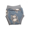 Wikids pamut pelus nadrág - Kék jegesmacis - 68