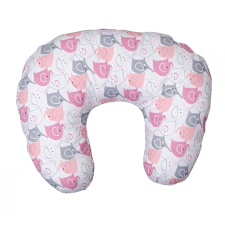 Wikids szoptatós párna HUZAT - Fehér - Rózsaszín / Szürke Elefántos kismama párna