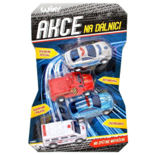 Wiky Autós készlet 4db/6cm autópálya és játékautó