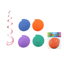 Wiky Dekoráció függő spirál 55 cm party kellék