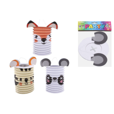 Wiky Lámpás henger alakú 15cm állatok party kellék