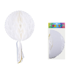 Wiky Lampion fehér gömb 30 cm party kellék