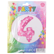 Wiky Lufi szívekkel rózsaszín szám: 4 party kellék
