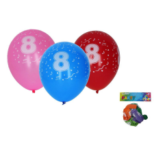 Wiky Lufik 8-as számmal / 5db party kellék