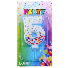 Wiky Tortagyertya pöttyös szám : 5 party kellék