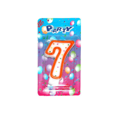 Wiky Tortagyertya Pöttyös szám : 7 party kellék