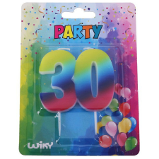 Wiky Tortagyertya szivárvány szám : 30 party kellék