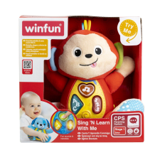 Winfun ÉNEKELJ ÉS TANULJ A MAJOMMAL plüssfigura