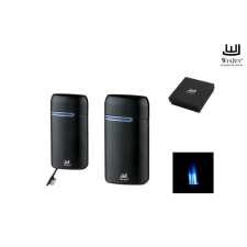 WinJet 3-as szúrólángos szivargyújtó kihajtható szivarfúróval - fekete öngyújtó