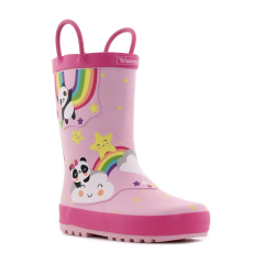  Wink - Aqqo - Happy Rainbow rózsaszín baba gumicsizma Méret:27
