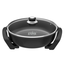 Winning Star Tapadásmentes asztali serpenyő - 1500 W - fekete (DA00465) edény