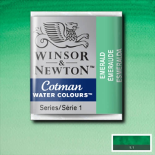 Winsor&Newton Cotman 1/2 szilkés akvarellfesték - 235, emerald akvarell