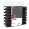 Winsor&Newton ProMarker kétvégű alkoholos filctoll készlet - 12+1 db, Set 2