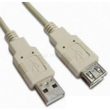WIRETEK Kábel USB Hosszabbító A-A, 5m, Male/FeMale (WUCBE-5) hosszabbító, elosztó
