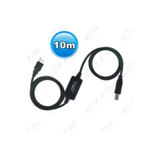 WIRETEK kábel USB Összekötő A-B, 10m, Male/Male Aktív (VE595) kábel és adapter