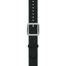 Withings Recycled Woven PET Wristband 18mm Khaki Green, White &amp; Silver okosóra kellék