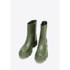  Wittchen Zöld színű, természetes bőr platformos női csizma