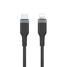 WIWU Platinum PT04 braided kábel USB-C / Lightning 3M fekete (126350) kábel és adapter