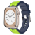 WIWU Wi-WB015 Kylin csereszíj Apple Watch 42/44/45/49 mm - neonzöld